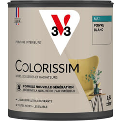 Peinture murale intérieure Colorissim® V33 Poivre blanc Mat 0,5L