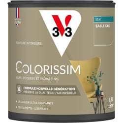 Peinture murale intérieure Colorissim® V33 Sable kaki Mat 0,5L