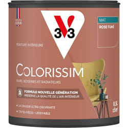 Peinture murale intérieure Colorissim® V33 Rose fumé Mat 0,5L