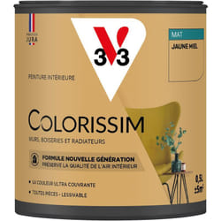 Peinture murale intérieure Colorissim® V33 Jaune miel Mat 0,5L