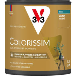 Peinture murale intérieure Colorissim® V33 Laiton patiné Mat 0,5L