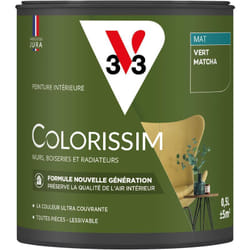 Peinture murale intérieure Colorissim® V33 Vert matcha Mat 0,5L