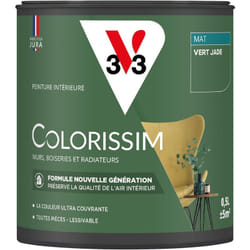 Peinture murale intérieure Colorissim® V33 Vert jade Mat 0,5L