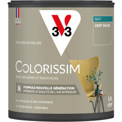 Peinture murale intérieure Colorissim® V33 Vert sauge Mat 0,5L