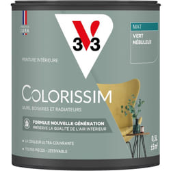 Peinture murale intérieure Colorissim® V33 Vert nébuleux Mat 0,5L