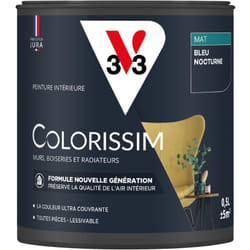 Peinture murale intérieure Colorissim® V33 Bleu nocturne Mat 0,5L