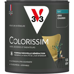 Peinture murale intérieure Colorissim® V33 Gris charbon Mat 0,5L
