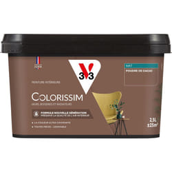 V33 - Peinture murale intérieure Colorissim® Poudre de cacao Mat 2,5L