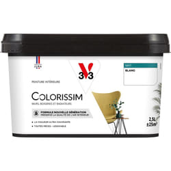 V33 - Peinture murale intérieure Colorissim® Blanc Mat 2,5L