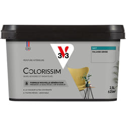 V33 - Peinture murale intérieure Colorissim® Falaise grise Mat 2,5L