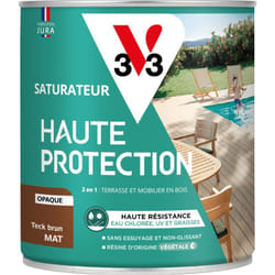 V33 - Saturateur Haute Protection Biosourcé teck brun Mat - 0,75L