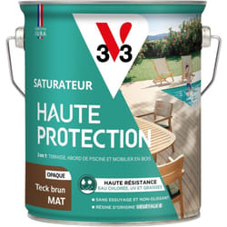 V33 - Saturateur Haute Protection Biosourcé teck brun Mat - 2,5L
