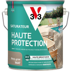 V33 - Saturateur Haute Protection Biosourcé bois grisé Mat - 2,5L