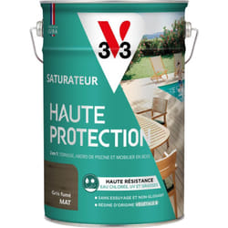 V33 - Saturateur Haute Protection Biosourcé gris fumé Mat - 5L