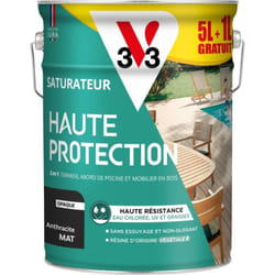 V33 - Saturateur Haute Protection Biosourcé anthracite Mat - 5L + 20%