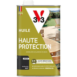 Huile Haute Protection Biosourcée V33 anthracite Mat - 1L