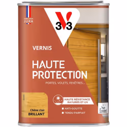 Le VERNIS HAUTE PROTECTION V33 , c’est la solution de référence pour toutes les menuiseries extérieures, des portes aux volet ...
