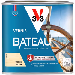 A L'ÉPREUVE DE TOUTES LES ÉPREUVES ! Haute résistance, hautes performances, haute exigence… Le VERNIS BATEAU V33 représente u ...