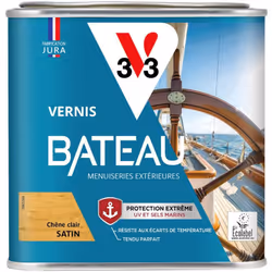 A L'ÉPREUVE DE TOUTES LES ÉPREUVES ! Haute résistance, hautes performances, haute exigence… Le VERNIS BATEAU V33 représente u ...