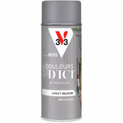 Idéal pour décorer du mobilier, des barreaux et des objets, le format aérosol de la peinture bois COULEURS D'ICI ® offre une ...