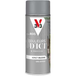 Peinture bois extérieur Couleurs d'Ici® V33 Gris soyeux Velours 400 ml