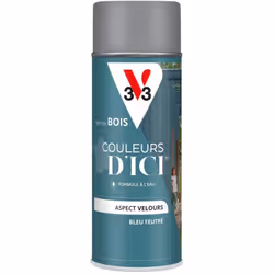 Idéal pour décorer du mobilier, des barreaux et des objets, le format aérosol de la peinture bois COULEURS D'ICI ® offre une ...