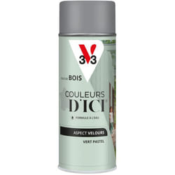 Peinture bois extérieur Couleurs d'Ici® V33 Vert pastel Velours 400 ml