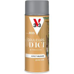 Peinture bois extérieur Couleurs d'Ici® V33 Jaune ocré Velours 400 ml