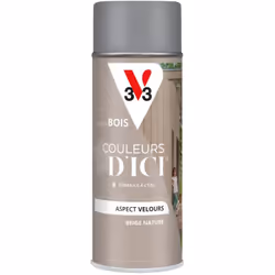 Idéal pour décorer du mobilier, des barreaux et des objets, le format aérosol de la peinture bois COULEURS D'ICI ® offre une  ...