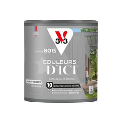 V33 - Peinture bois extérieur Couleurs d'Ici® Gris soyeux Velours 0,5L