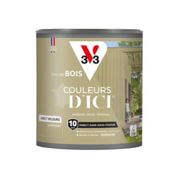 V33 - Peinture bois extérieur Couleurs d'Ici® Jaune kaki Velours 0,5L