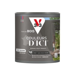 V33 - Peinture bois extérieur Couleurs d'Ici® Gris feutré Velours 0,5L