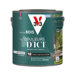 V33 - Peinture bois extérieur Couleurs d'Ici® Vert profond Velours 2L