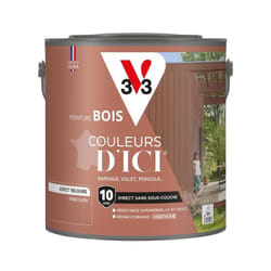 V33 - Peinture bois extérieur Couleurs d'Ici® Terre cuite Velours 2L