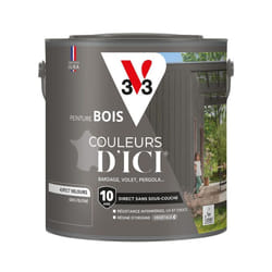 V33 - Peinture bois extérieur Couleurs d'Ici® Gris feutré Velours 2L