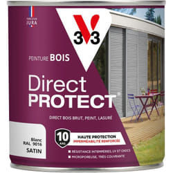 V33 - Peinture bois extérieur Direct Protect® Blanc Satin 0,5L