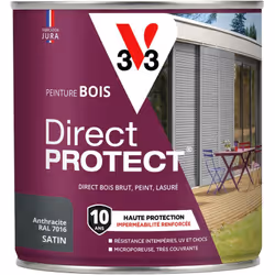 Besoin d’une peinture pour protéger efficacement et simplement vos boiseries extérieures ? La peinture Direct Protect® vous g ...