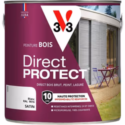 Besoin d’une peinture pour protéger efficacement et simplement vos boiseries extérieures ? La peinture Direct Protect® vous g ...