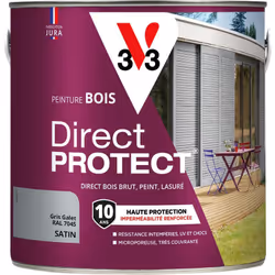 Besoin d’une peinture pour protéger efficacement et simplement vos boiseries extérieures ? La peinture Direct Protect® vous g ...