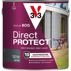 V33 - Peinture bois extérieur Direct Protect® Anthracite Satin 2L
