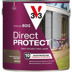 V33 - Peinture bois extérieur Direct Protect® Brun normand Satin 2L