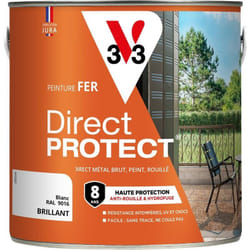 Peinture fer extérieur Direct Protect® V33 Noir ral 9005 Brillant 2L
