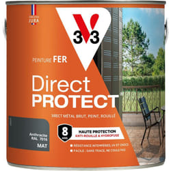 Peinture fer extérieur Direct Protect® V33 Gris galet ral 7045 Brillant 2L