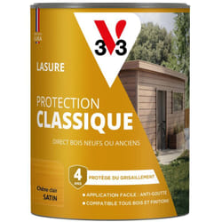 Lasure Protection Classique V33 chêne clair Satin -0,75L
