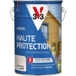 V33 - Lasure Haute Protection Biosourcée cèdre blanc Satin - 5L