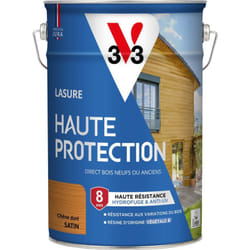 V33 - Lasure Haute Protection Biosourcée chêne doré Satin - 5L