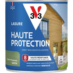 V33 - Lasure Haute Protection Biosourcée vert profond Satin - 0,75L