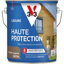 Lasure Haute Protection Biosourcée V33 cèdre argenté Satin - 2,5L
