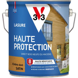 V33 - Lasure Haute Protection Biosourcée chêne doré Satin - 2,5L
