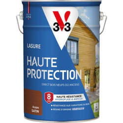 V33 - Lasure Haute Protection Biosourcée acajou Satin - 5L